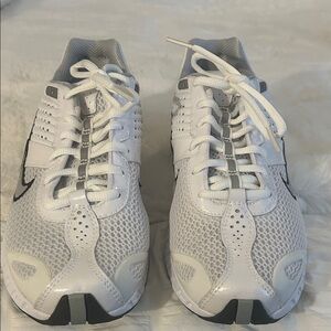 White and Gray Athletic Sneakers Nike Air FG New
